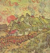 Vincent Van Gogh Cottages:Reminiscence of the North (nn04) oil painting reproduction